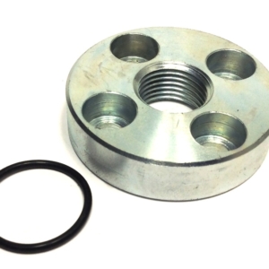 Flants 1/2", Fe-40 hammasrataspumbale 180´, OR 24*2, 4*M8