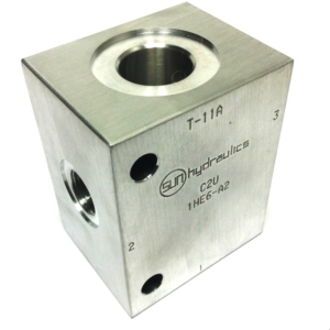 C2U Klapipesa 3/2 tee, 3/8", AL. SUN T-11A seeria