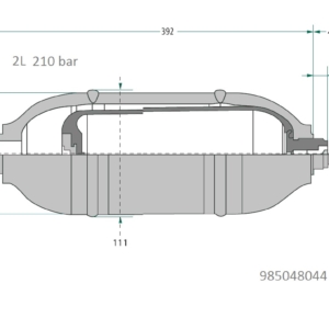 Hüdroakud 2.0L 210bar