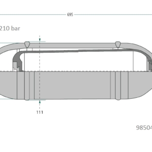 Hüdroakud 4.0L 210bar