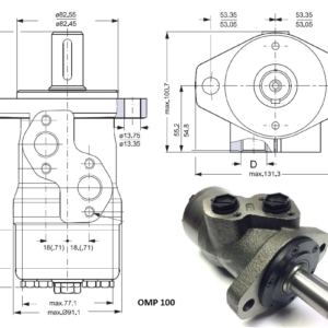 151-0312 Hüdraulikamootor OMP 100, Danfoss