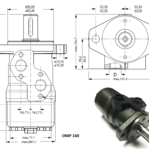 151-0634 Hüdraulikamootor OMP 160, Danfoss