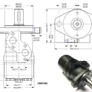 151-0635 Hüdraulikamootor OMP 200, Danfoss