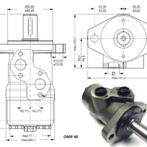 151-0642 Hüdraulikamootor OMP 40, Danfoss