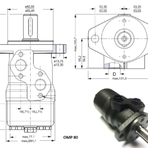 151-0631 Hüdraulikamootor OMP 80, Danfoss, HYDROSHOP.EE