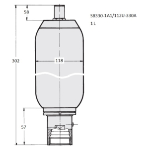 SB330-1A1-112U-330A Hüdroaku HYDAC, Hydroshop.ee