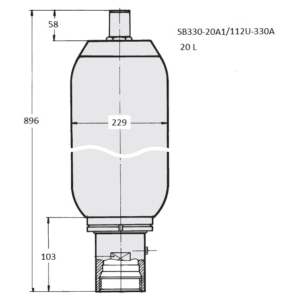 SB330-20A1-112U-330A Hüdroaku HYDAC, Hydroshop.ee