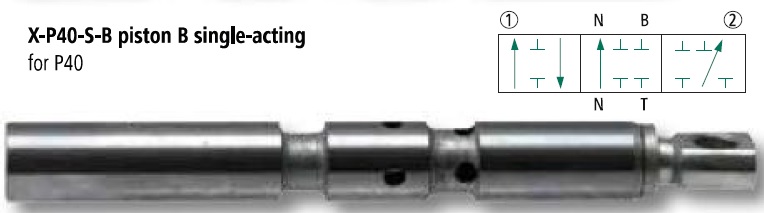 PISTON B SINGLE-ACTING for P40