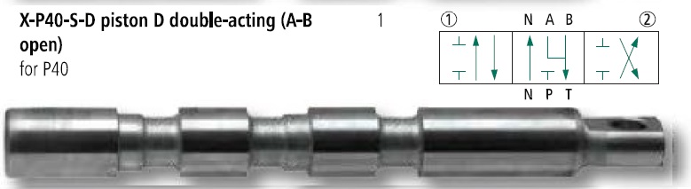 PISTON D DOUBLE-ACTING (A-B OPEN)