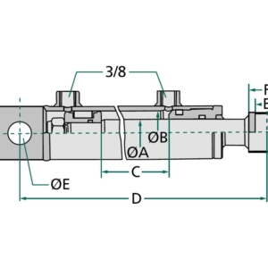 Hüdraulika silinder, 200bar