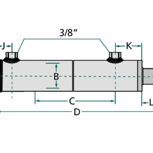 Hüdraulika silinder kinnitusteta, 180bar