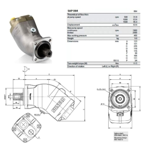 Sunfab Kolbpump 64cc