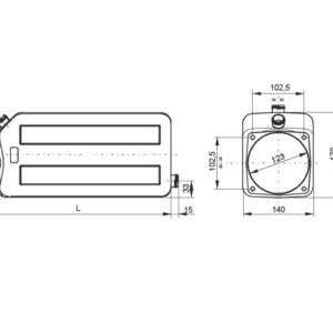Õlipaak 8L, horisontaal, PLASTIK